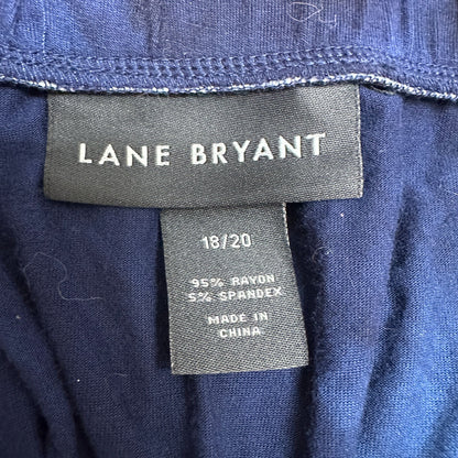 Lane Bryant Tie Dye Maxi Skirt Womens 18/20 Blue Red White Elastic Waist