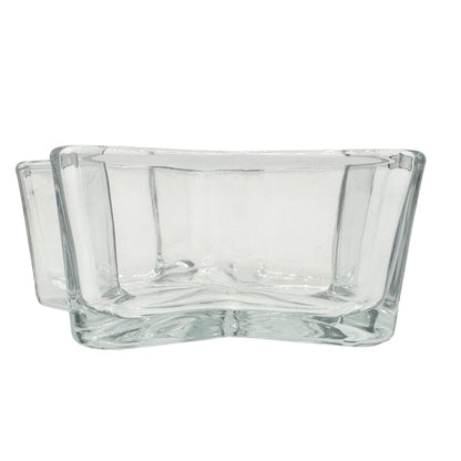 Star-Shaped Clear Glass Bowl For Serving Or Decor 6 Inches Wide Festive Holiday