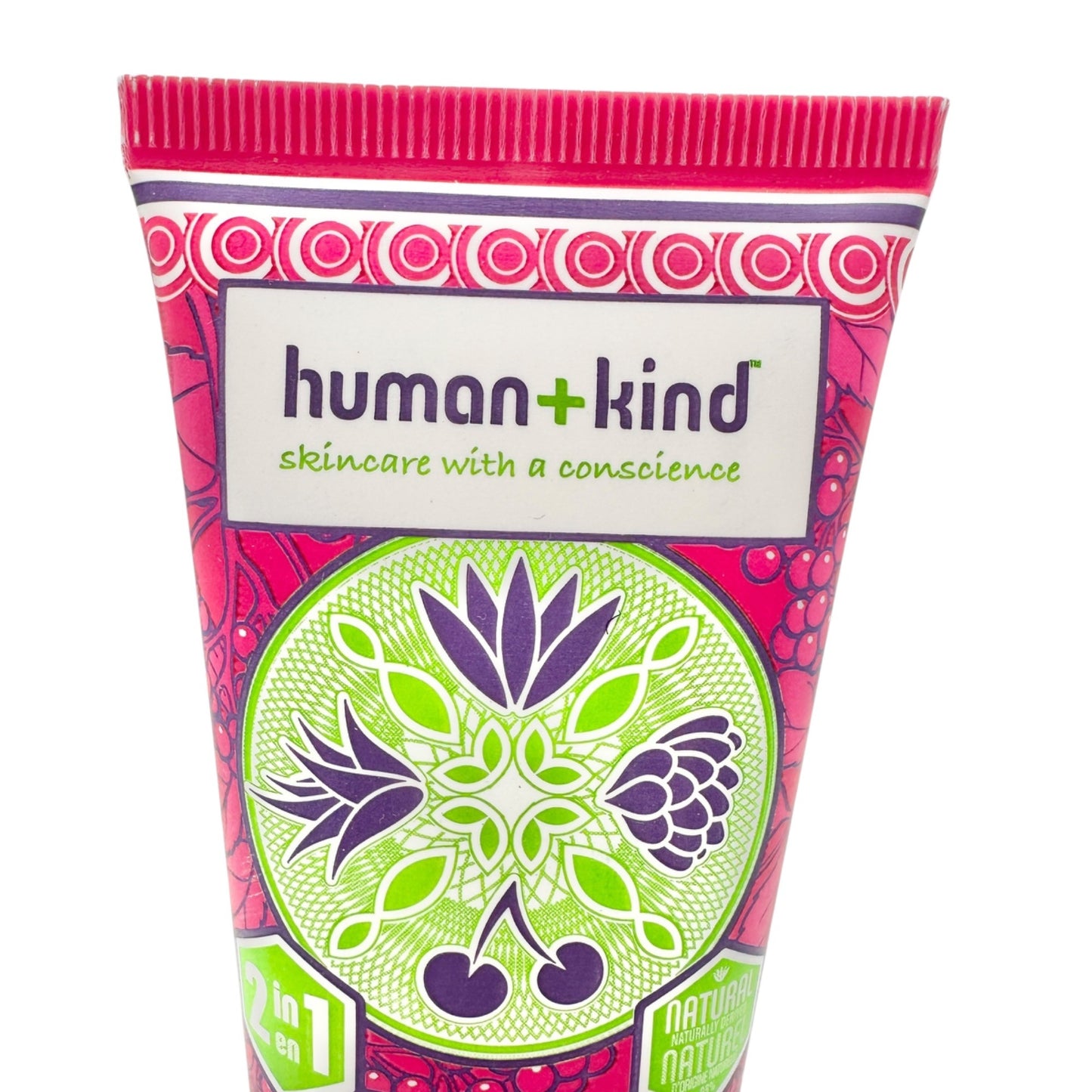 Moisturizing Hand Scrub Elderflower and Raspberry 2-In-1 Human+Kind 2.5 Fl Oz