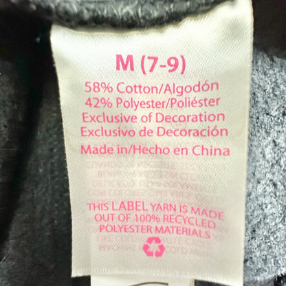 No Boundaries Cropped Sweater Womens Jr Medium (7-9) Black Criss-Cross Back