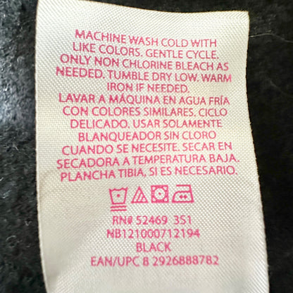 No Boundaries Cropped Sweater Womens Jr Medium (7-9) Black Criss-Cross Back