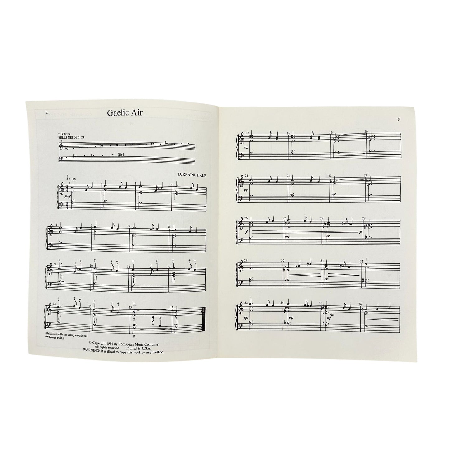 Set Of 3 Handbell Music Sheets Great Faithfulness Fantasy On Hyfrydol Gaelic Air
