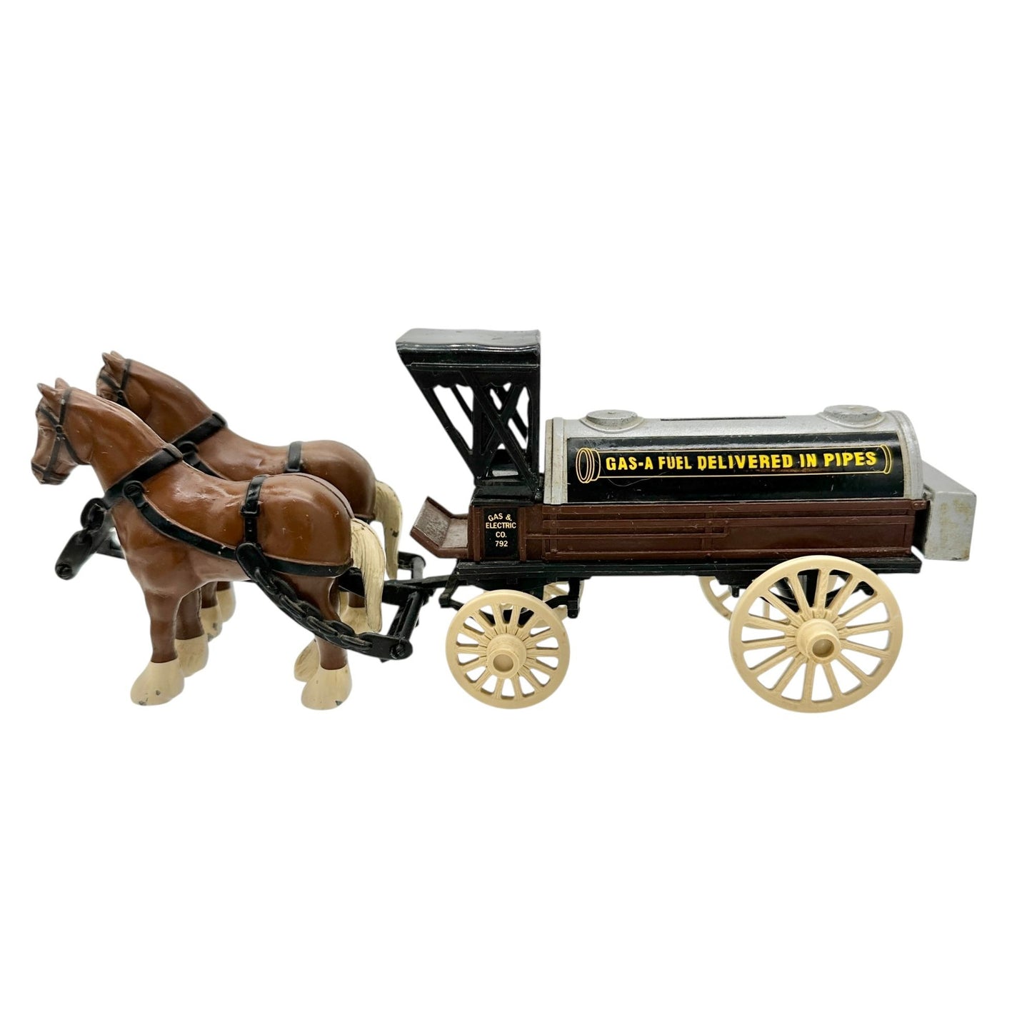 ERTL Horse and Wagon Tanker Bank Vintage Collectible Coin Bank Limited Edition