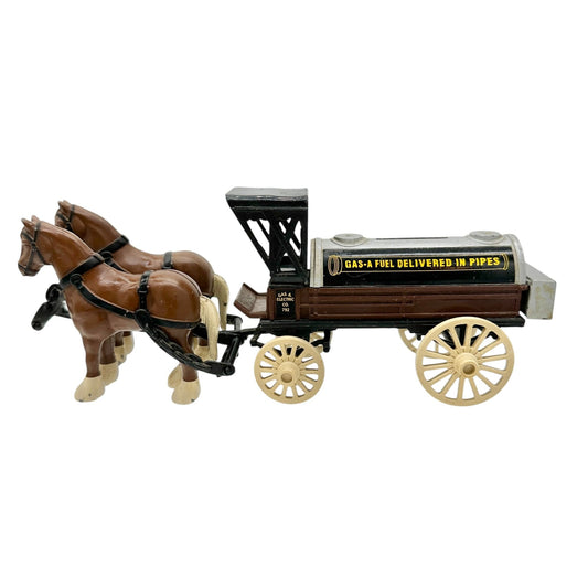 ERTL Horse and Wagon Tanker Bank Vintage Collectible Coin Bank Limited Edition