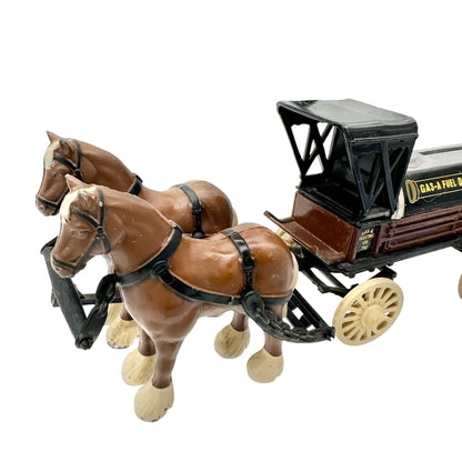 ERTL Horse and Wagon Tanker Bank Vintage Collectible Coin Bank Limited Edition