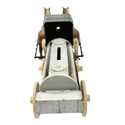 ERTL Horse and Wagon Tanker Bank Vintage Collectible Coin Bank Limited Edition