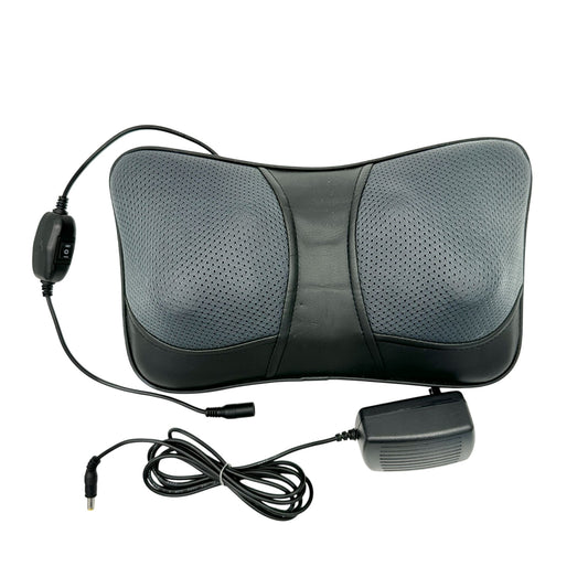 Viktor Jurgen Electric Shiatsu Massage Pillow Adjustable Strap w AC/DC Adapter