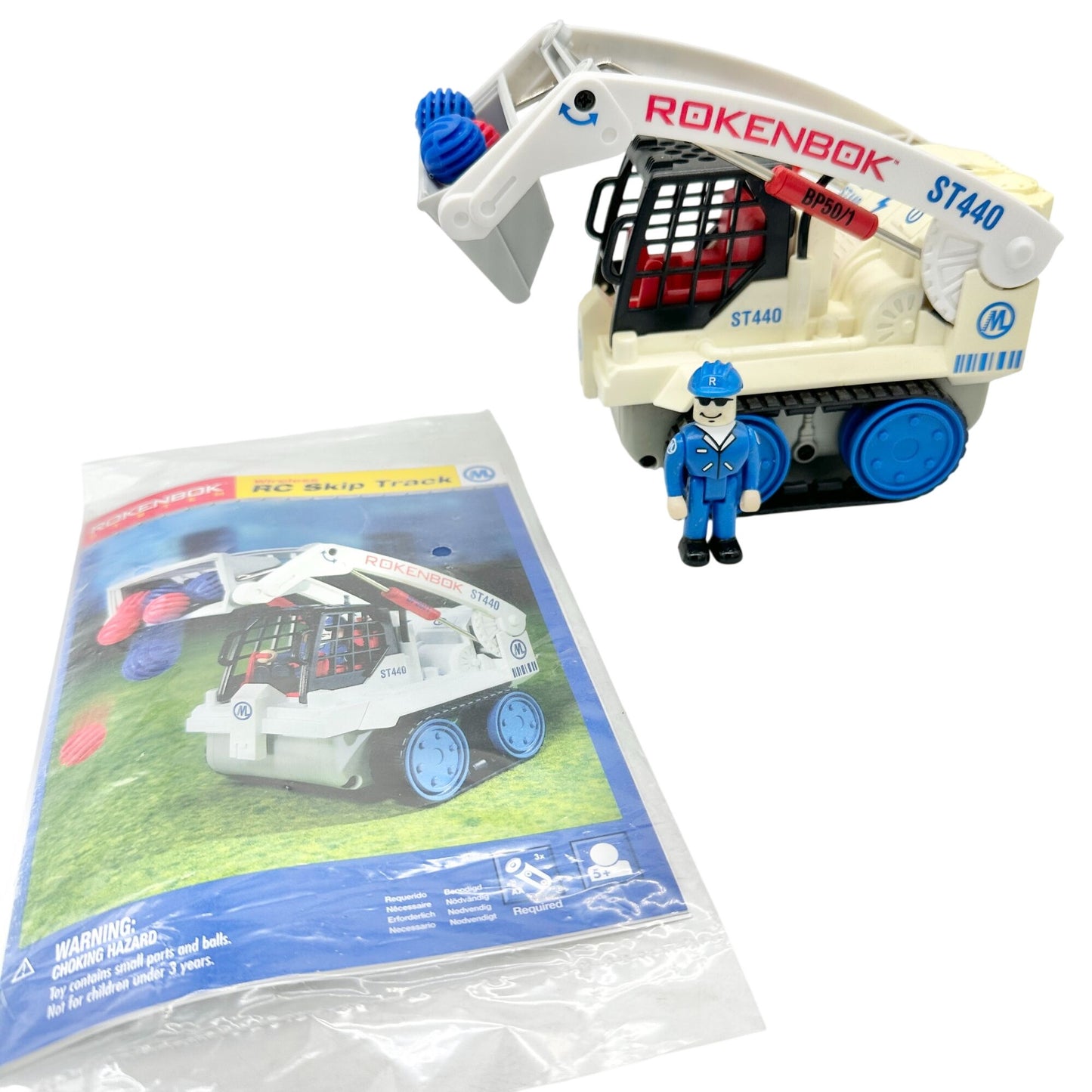 Rokenbok Wireless RC Skip Track ST440 Toy Loader Set 12 Pcs - 4 balls missing