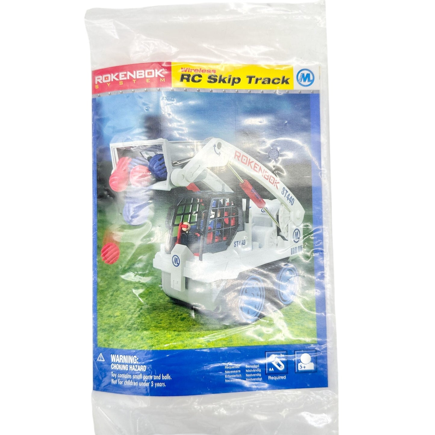 Rokenbok Wireless RC Skip Track ST440 Toy Loader Set 12 Pcs - 4 balls missing
