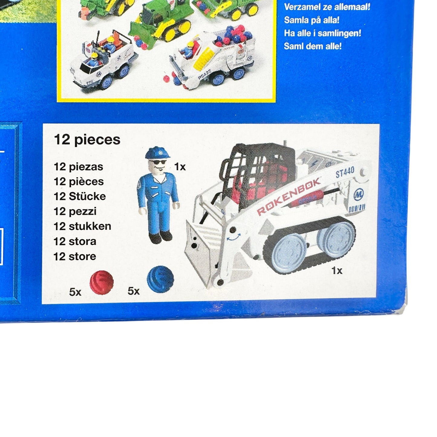 Rokenbok Wireless RC Skip Track ST440 Toy Loader Set 12 Pcs - 4 balls missing
