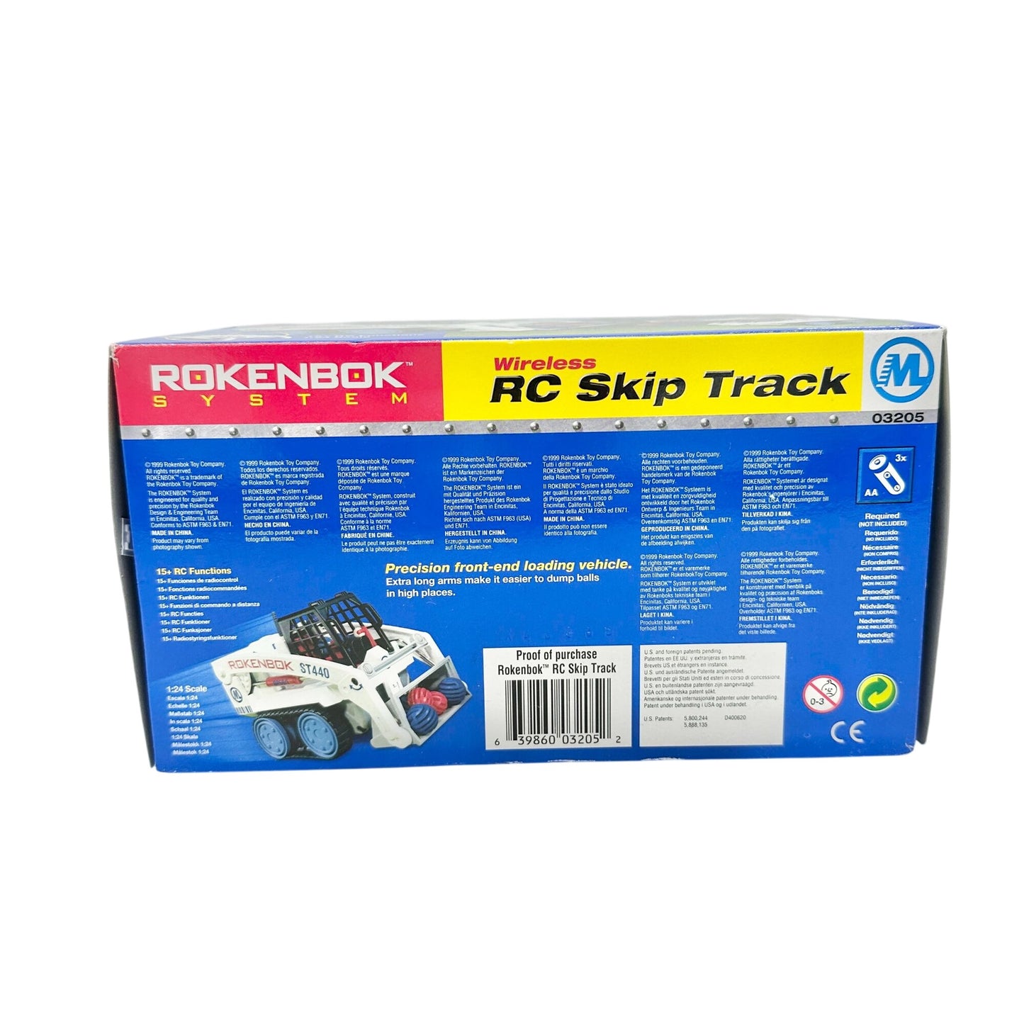 Rokenbok Wireless RC Skip Track ST440 Toy Loader Set 12 Pcs - 4 balls missing