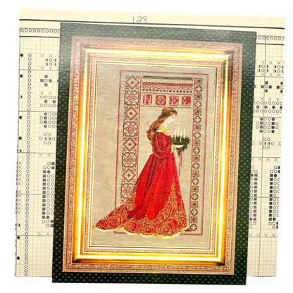 CELTIC CHRISTMAS 1995 Cross-Stitch Pattern 32 Leavitt-Imblum Lavender & Lace