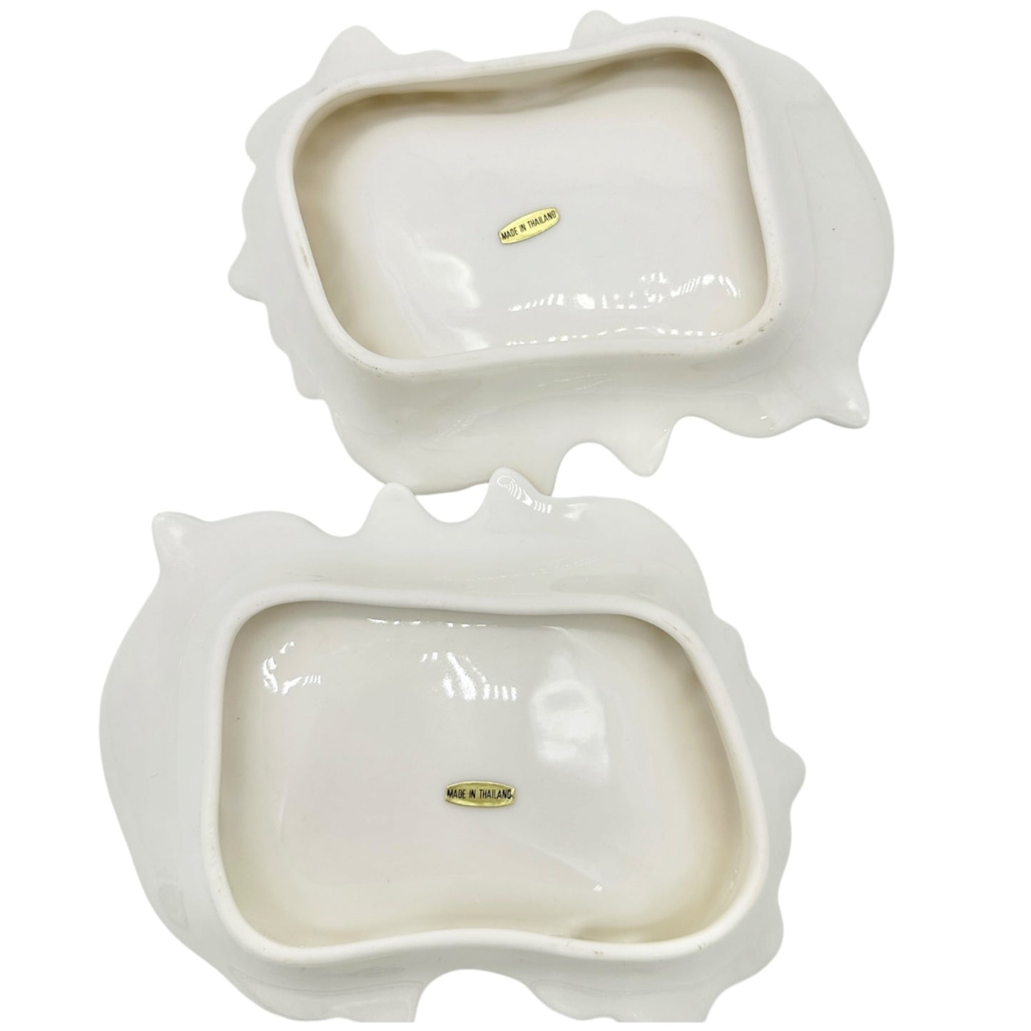 Maryland China Porcelain Dishes Gold Rim Set Of 2 DIY China Painting Home Decor