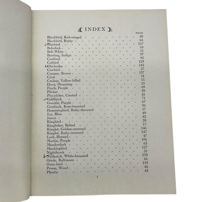 Glimpses Of Familiar Birds By William H. Carr 1931 Hardcover Illustrated