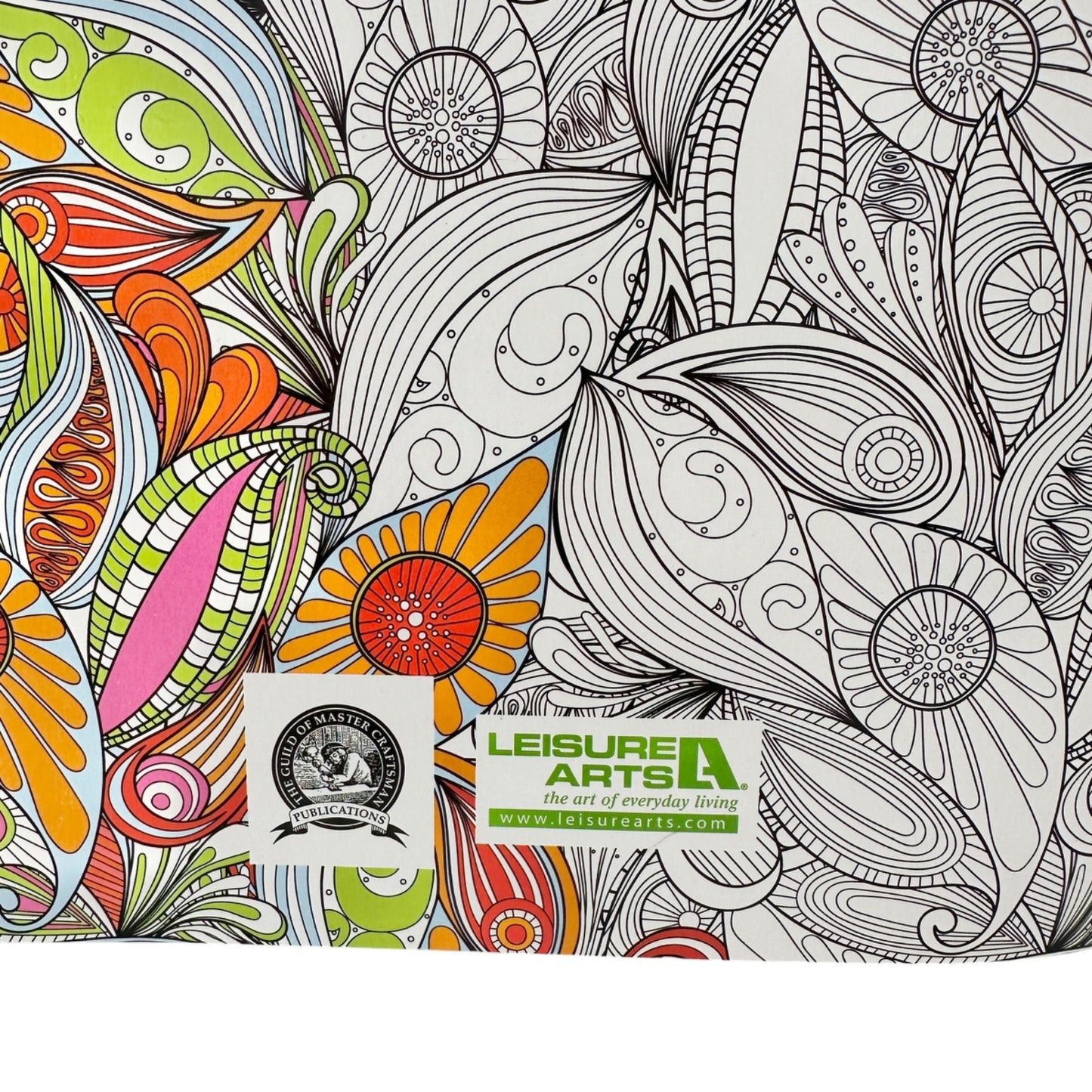 Fabulous Florals Adult Coloring Book 24 Designs Premium Perforated Leisure Arts