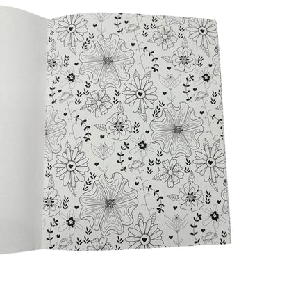 Fabulous Florals Adult Coloring Book 24 Designs Premium Perforated Leisure Arts