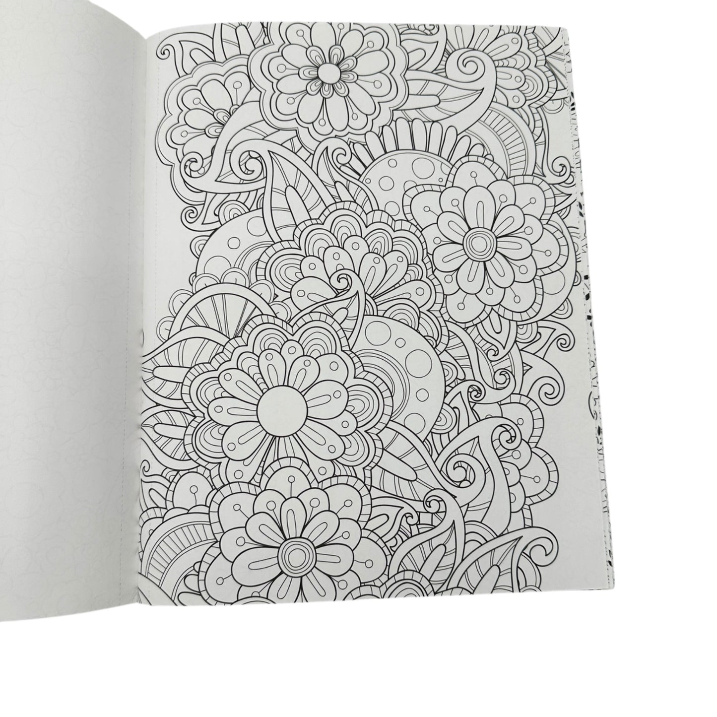Fabulous Florals Adult Coloring Book 24 Designs Premium Perforated Leisure Arts