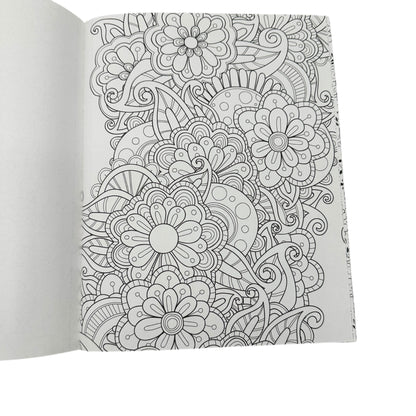 Fabulous Florals Adult Coloring Book 24 Designs Premium Perforated Leisure Arts
