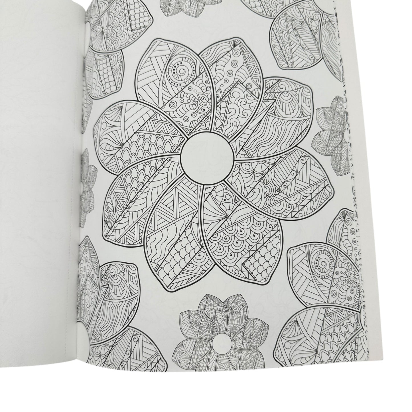 Fabulous Florals Adult Coloring Book 24 Designs Premium Perforated Leisure Arts
