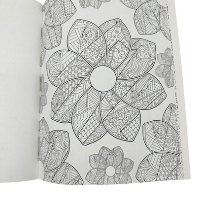 Fabulous Florals Adult Coloring Book 24 Designs Premium Perforated Leisure Arts