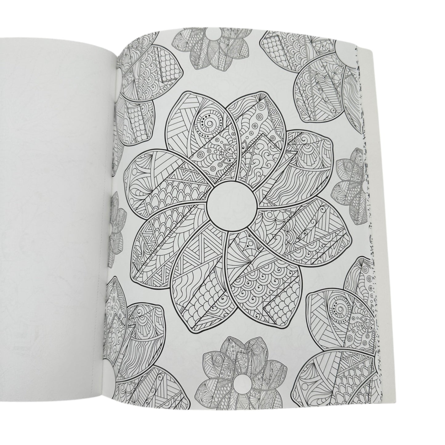 Fabulous Florals Adult Coloring Book 24 Designs Premium Perforated Leisure Arts