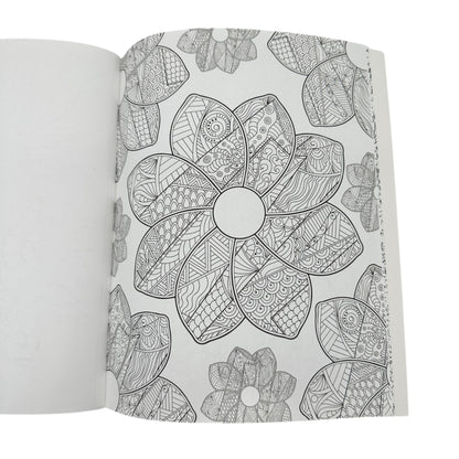 Fabulous Florals Adult Coloring Book 24 Designs Premium Perforated Leisure Arts