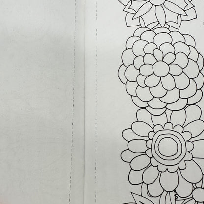 Fabulous Florals Adult Coloring Book 24 Designs Premium Perforated Leisure Arts