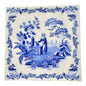 Spode Blue Room Square Ceramic Trivet with Women at Well Blue and White 6x6