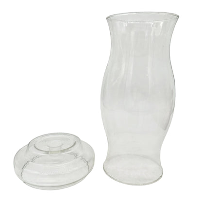 Pyrex Hurri-Candle Glass Globe & Base By Corning Decorative Accent Candles