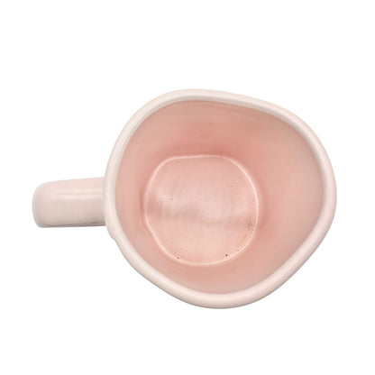 Rae Dunn Artisan Collection 20 oz Mug WAKE PRAY SLAY Pink with Black Letters NEW