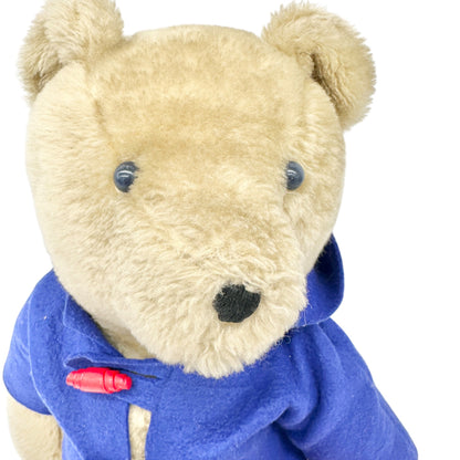 Handmade Paddington Bear Plush Removable Yellow Hat and Blue Coat 20 inch Tall