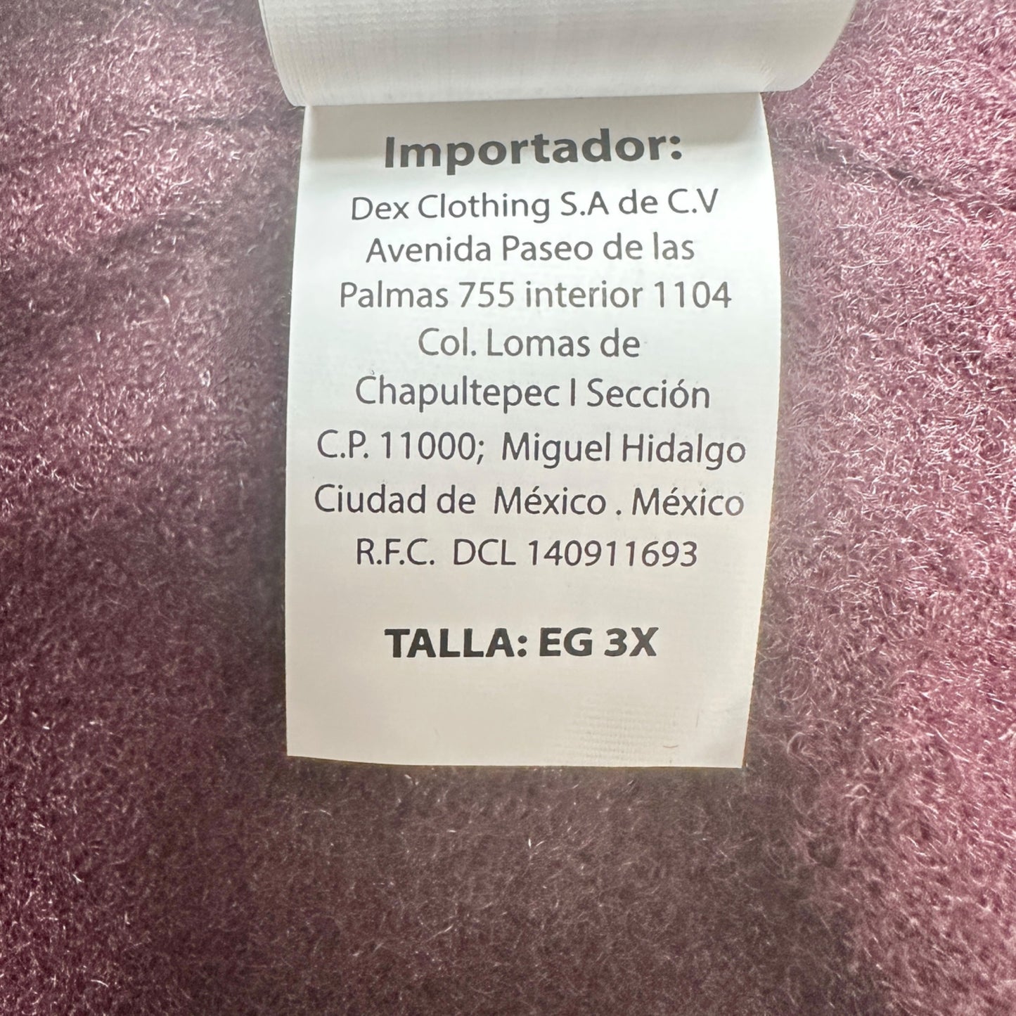 Dex Plus Sweater Womens 3X Deep Wine V Neck Soft Nylon Long Sleeve Roomy Comfort