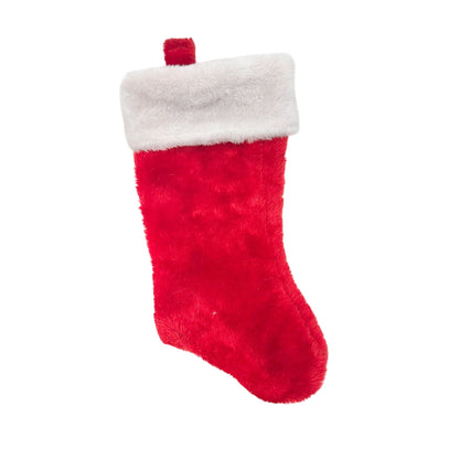 Christmas Stocking 12 inch Red White Holiday Loop For Hanging