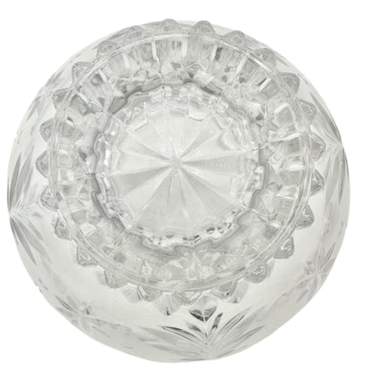 Mikasa Christmas Night Footed Bowl Clear Crystal WY601/810 Holiday Gift Boxed