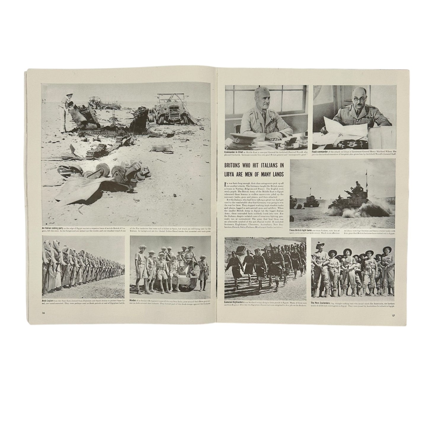 Life Magazine December 30 1940 Britains Desert Fighters WWII Era Vtg Collectible