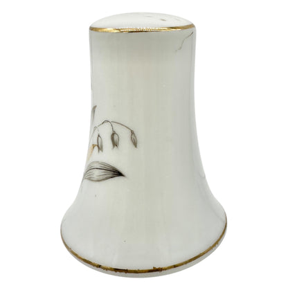 Vintage Kaysons Fine China Pepper Shaker Lily Of The Valley Design Gold Trim