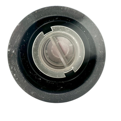 Salt and Pepper Shaker Set Deep Red Plastic 4 inch Tall Metal Tops Rubber Plugs