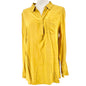 Goodthreads Tunic Blouse Womens Medium Mustard Yellow Long Sleeve 100% Viscose