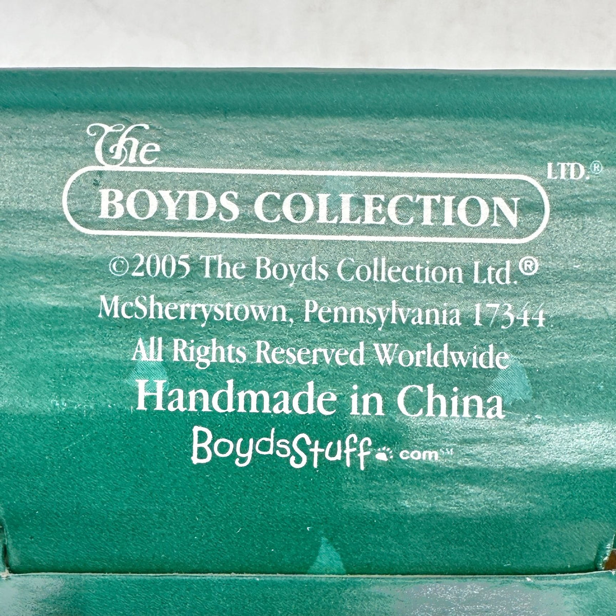 Boyds Holiday A Sister Is A Born Friend Teddy Bear Ornament 2005 in Box 4" Long