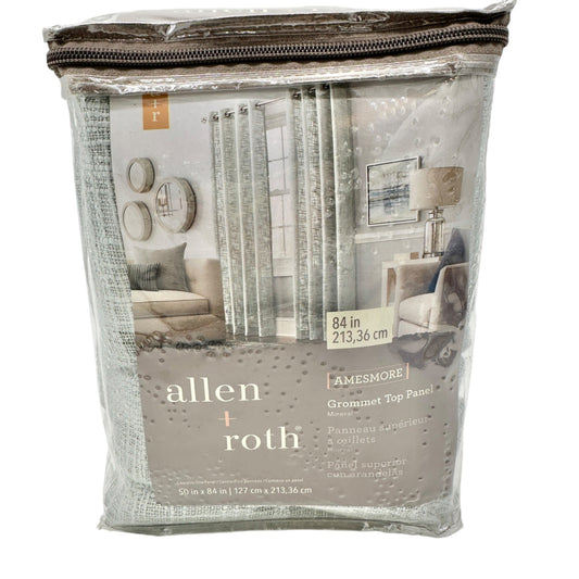 Allen+Roth Grommet Top Curtain Panel 50" X 84" Mineral Polyester Light Filtering