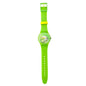 Swatch Neon Green and Yellow Swiss Quartz Watch Transparent Dial and New Battery
