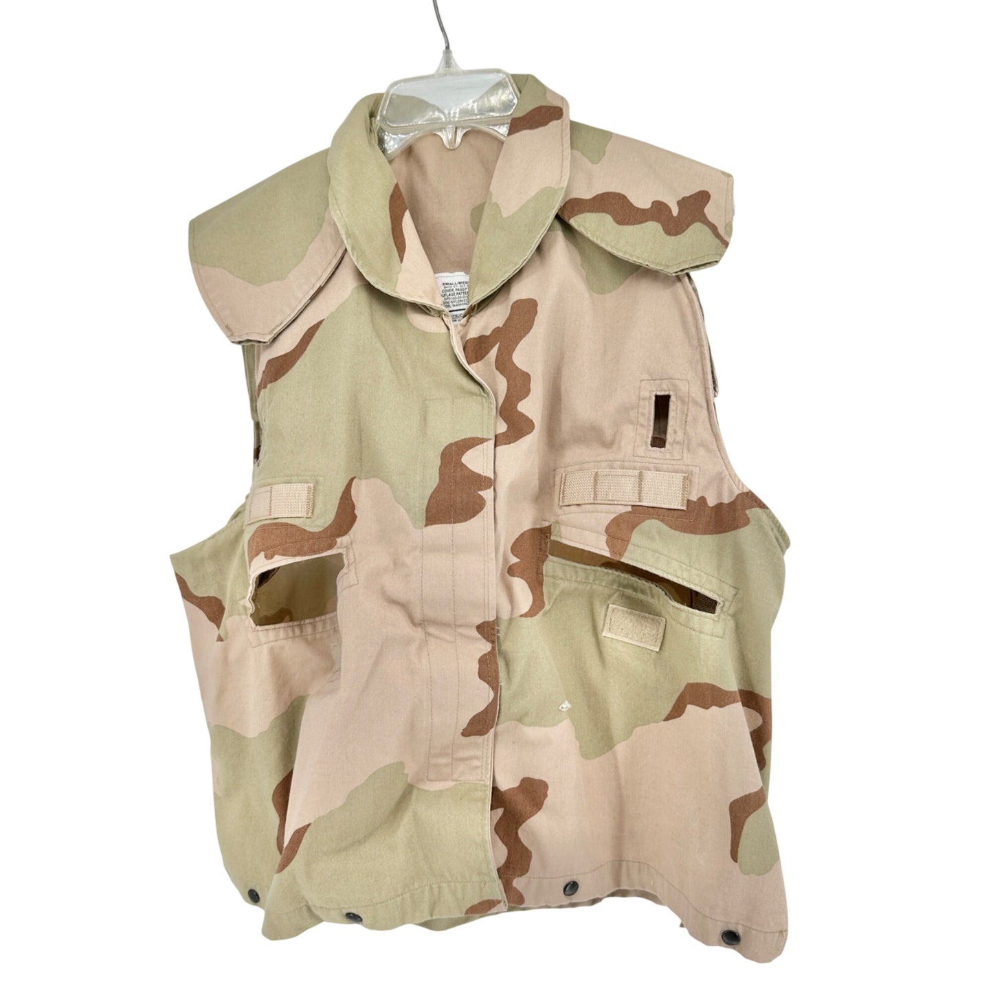 Desert Camouflage Unicor PASGT Vest S/M Nylon Cotton Tactical Cover Brown Green