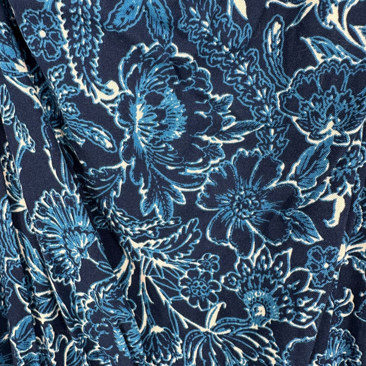 Torrid 2 Romper 2X 18 20 Wash Challis Tie Strap Romper Medieval Blue Floral Prnt