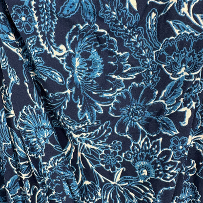 Torrid 2 Romper 2X 18 20 Wash Challis Tie Strap Romper Medieval Blue Floral Prnt