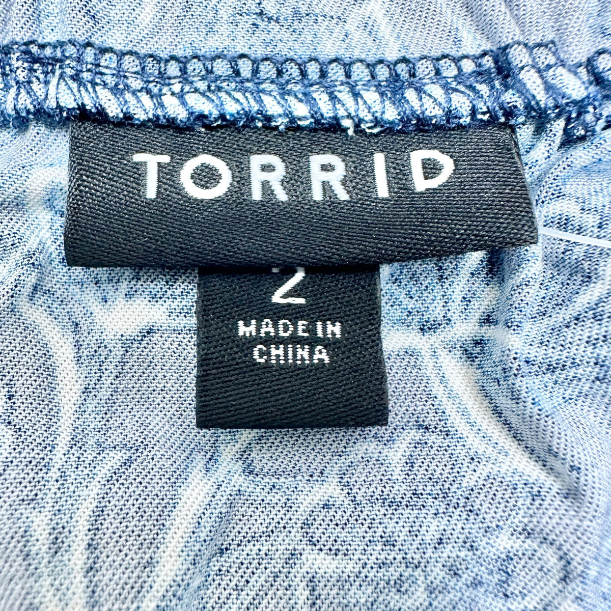 Torrid 2 Romper 2X 18 20 Wash Challis Tie Strap Romper Medieval Blue Floral Prnt