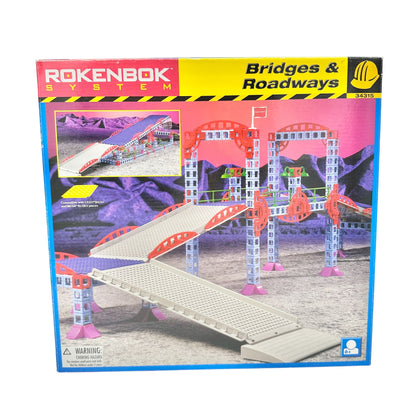 Rokenbok System Bridges and Roadways Building Set 34315- 173 Pcs (4 pcs missing)