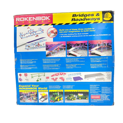 Rokenbok System Bridges and Roadways Building Set 34315- 173 Pcs (4 pcs missing)