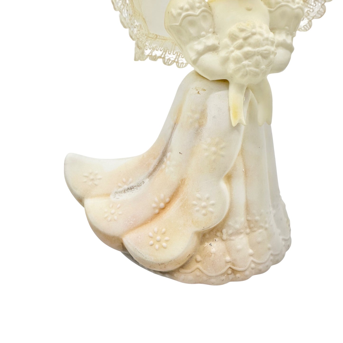 Avon Church Bride Mouse Decanter With Delicate Daisies Cologne Vtg Collectible