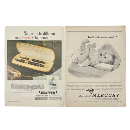 Life Magazine August 20 1945 WWII Tooey Spaatz On Cover Vintage Advertising