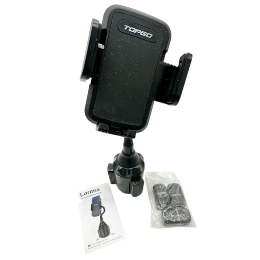 Topgo Adjustable Car Cup Holder Phone Mount With Silicone Extend Case